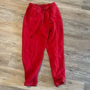 Mens red Jordan Sweatpants